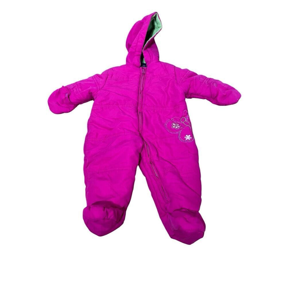 Faded Glory Girls  Pink Zip Up Snowsuit